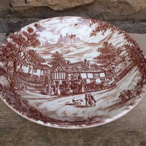 Schale Schüssel Broadhurst Staffordshire Keramik England shabby Vintage Bild 2