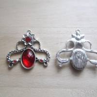1,60 EUR/Stk.  Verbinder Gothic Wicca Schlange mit 4 Kristalle mit 2 Ösen unten Bild 3