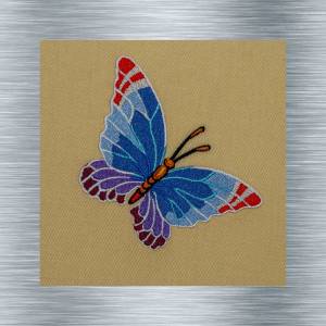 Stickmuster  Schmetterling_1 - 10 x 10 Rahmen - Insekten Stickerei, tierische Stickmotive, Stickkunst Bild 1