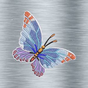 Stickmuster  Schmetterling_1 - 10 x 10 Rahmen - Insekten Stickerei, tierische Stickmotive, Stickkunst Bild 2