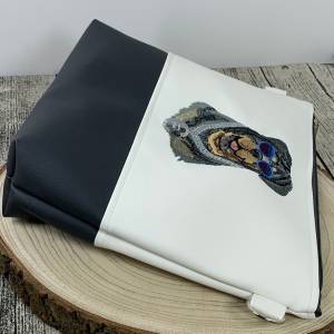 Rottweiler - Rapper Rotti - Tasche Handtasche Umhängetasche Milow aus tollem Kunstleder handmade genäht und bestickt Bild 7