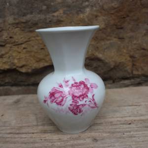 kleine Vase Rosen Nelken Dekor Fasold & Stauch Porzellan Thüringen DDR Bild 2