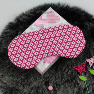 Schlafmaske, Schlafbrille pink fuchsia Reise-Zubehör Reise-Accessoire Spa-maske Augenbinde Bild 3