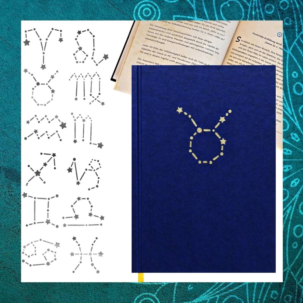 Geburtshoroskop • PREMIUM • personalisiertes Astrologie Buch • alle Sternzeichen • besonderes Geburtstagsgeschenk Bild 1
