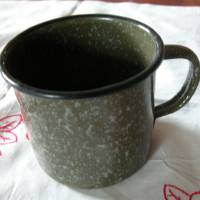Schöner Emailie- Kaffee Pott aus den 50er Jahren - Berlin/Grünau Bild 1