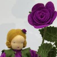 Rose lila -  Jahreszeitentisch - Blumenkind - Sommer Bild 3