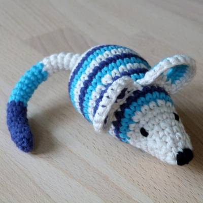 Häkelanleitung Maus, Baby-Rassel, pdf-Datei