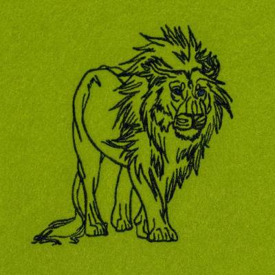 Stickdatei Löwe - 10 x 10 Rahmen - Afrika Tiere, Wüstentiere, Steppentier Stickmotiv, digitale Stickdatei, Nadelmalerei