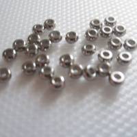 0,14 EUR/Stk. 20 x Metallperlen Rondelle Edelstahl 4 mm x 2 mm Abstandperlen Zwischenelement Perlen Verbinder Bild 3