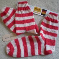 Socken für Herren, Größe 42 / 43 * für Fans in Rot Weiß Bild 1