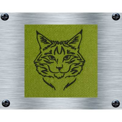 Stickdatei Luchs - 4 Größen ab 5 x 7 cm – Afrika Tiere, Wüstentiere, Steppentier Stickmotiv, digitale Stickdatei