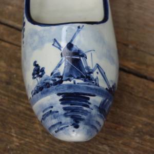 Delft Clog Windmühle Keramik Vintage Souvenir Holland Bild 5
