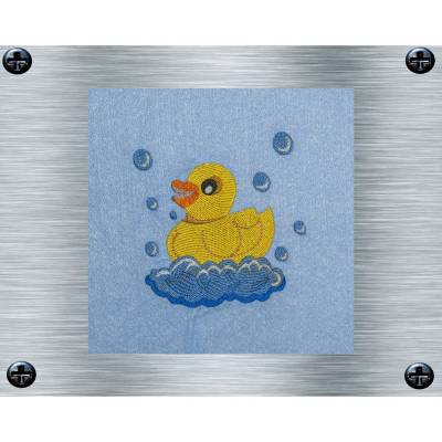 Stickdatei Entchen - 10 x 10 cm Rahmen - Bade Stickmotiv, Kinderstickdatei, digitale Stickdatei, Nadelmalerei