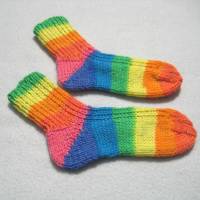 Dicke Socken gestrickt für Babys Kleinkinder Größe 24 bis 25 Bild 1