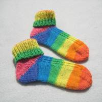 Dicke Socken gestrickt für Babys Kleinkinder Größe 24 bis 25 Bild 2