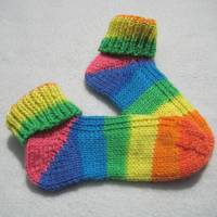 Dicke Socken gestrickt für Babys Kleinkinder Größe 24 bis 25 Bild 3