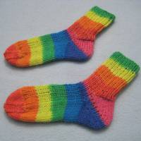 Dicke Socken gestrickt für Babys Kleinkinder Größe 24 bis 25 Bild 4