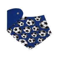 Baby Frühchen Jungen Set Pumphose-Mütze-Tuch "Fußballfieber" Fußbälle auf blau Geschenk Geburt Bild 5