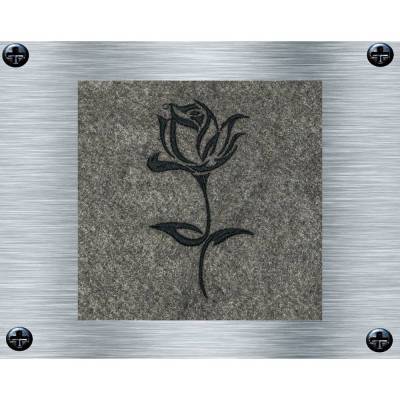 Stickdatei Rose - 4 Größen ab 10 x 10 cm Rahmen - Botanische Stickmotive, Rosenstickmotiv, digitale Stickdatei