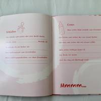 Besticktes Babyalbum/Babytagebuch aus Filz ,,Mädchen,, Bild 4