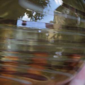 filigrane Kugelvase Vase Bernstein Glas mundgeblasen Lauscha 70er Jahre Vintage DDR GDR Bild 7