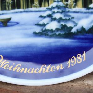 Royal Tettau Weihnachtsteller Sammelteller Wandteller 1981 West Germany Bild 4