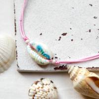 Muschel mit Seepferdchen • Fußband | Makramee | Farbwahl Bild 2