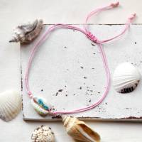 Muschel mit Seepferdchen • Fußband | Makramee | Farbwahl Bild 4