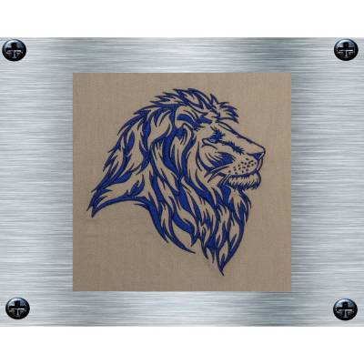 Stickdatei Löwenkopf - 13 x 18 Rahmen - Afrika Tiere, Wüstentiere, Steppentier Stickmotiv, digitale Stickdatei, Nadelmal