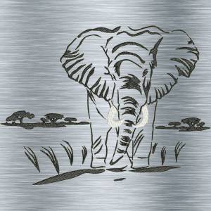 Stickdatei Afrika PUR - 3 Größen ab 13 x 18 cm - Afrika Tiere, Wüstentiere, Steppentier Stickmotiv, digitale Stickdatei Bild 2