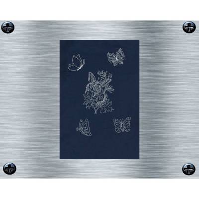 Stickdatei *Redwork Set Schmetterling - 10 x 10 / 13 x 18 Rahmen* - Insekten Stickerei, Tiere, tierische Stickmotive