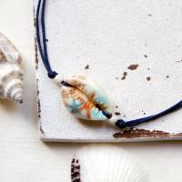 Muschel mit Seesternen • Fußband | Makramee | Farbwahl Bild 2