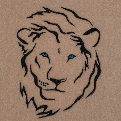 Stickdatei Löwe 3 - 13 x 18 Rahmen - Afrika Tiere, Wüstentiere, Steppentier Stickmotiv, digitale Stickdatei, Nadelmalere