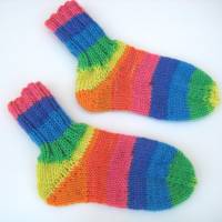 Dicke Socken gestrickt für Babys Kleinkinder Größe 25 bis 26 Bild 1