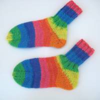 Dicke Socken gestrickt für Babys Kleinkinder Größe 25 bis 26 Bild 2