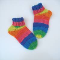 Dicke Socken gestrickt für Babys Kleinkinder Größe 25 bis 26 Bild 4