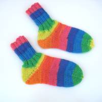 Dicke Socken gestrickt für Babys Kleinkinder Größe 25 bis 26 Bild 5