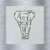 Stickdatei Elefant - 13 x 18 Rahmen - Afrika Tiere, Wüstentiere, Steppentier Stickmotiv, digitale Stickdatei Bild 1