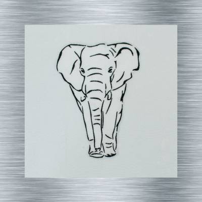 Stickdatei Elefant - 13 x 18 Rahmen - Afrika Tiere, Wüstentiere, Steppentier Stickmotiv, digitale Stickdatei