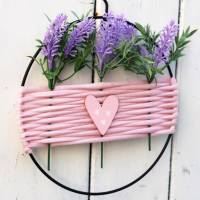 Türkranz Loop Wand Deko Lavendel rosa Bild 2