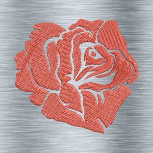 Stickdatei Rose einfach II  - 10 x 10 Rahmen  - Botanische Stickmotive, Blumenstickerei, digitale Stickdatei Bild 2