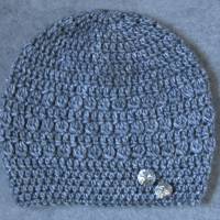 Mütze, kuschelweiche Wolle mit hübschem Muster, Beanie, Häkelmütze Bild 3