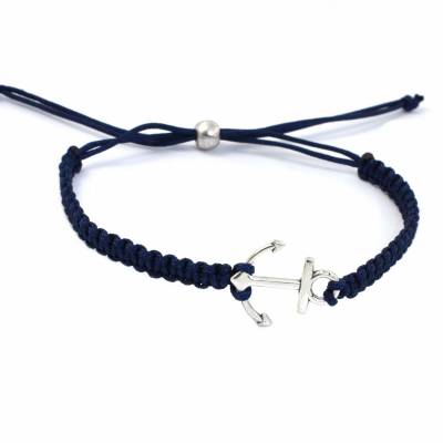 Armband Freundschaftsarmband Makrameearmband Anker
