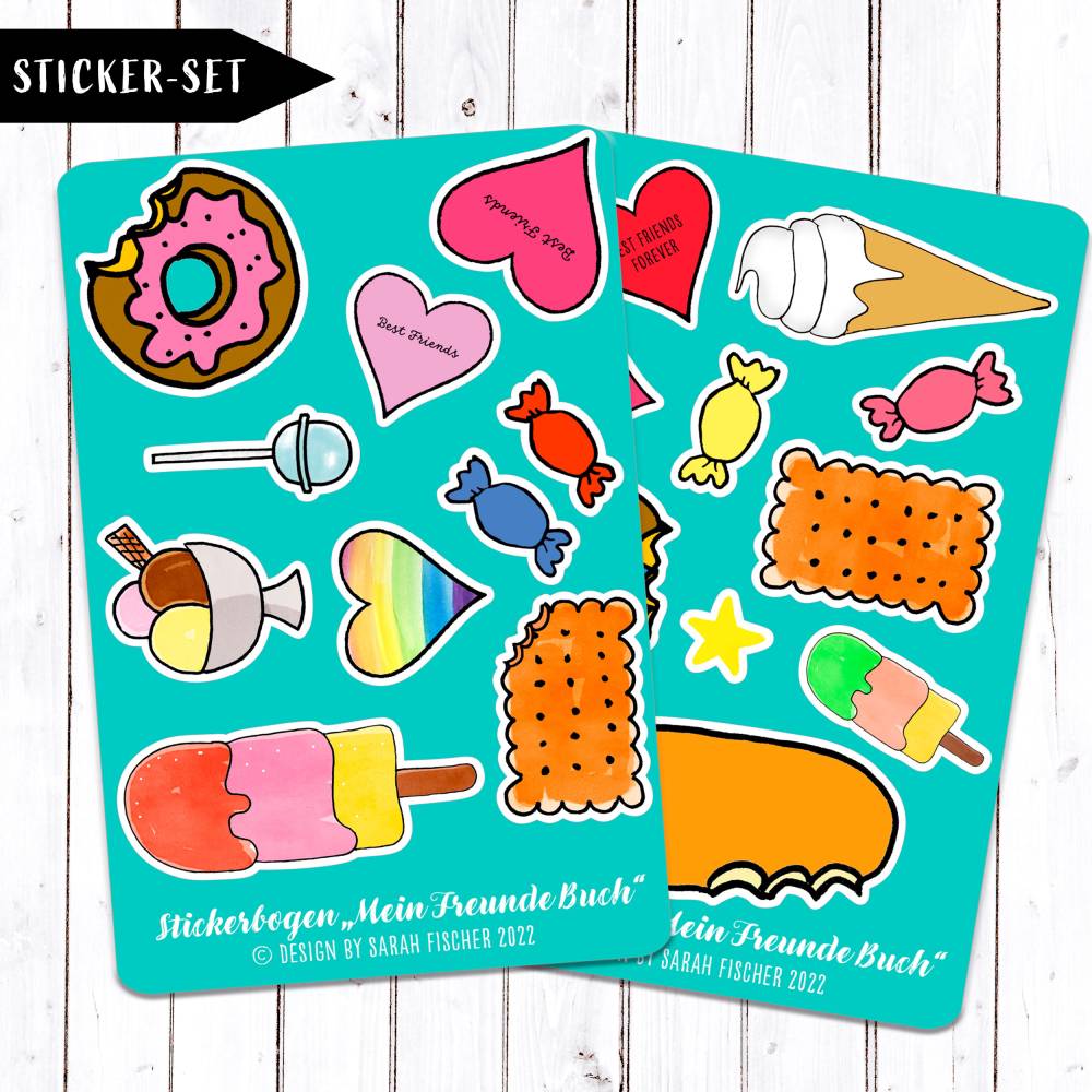 Stickerbogen-Set Candy Bild 1