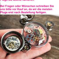 Plug, Edelstahl, handmade,Regenbogen Bild 4