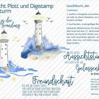 Plotterdatei Leuchtturm, inkl. Digistamp, als Folienplott und zum Papier plotten nutzbar, maritime Nordsee-Deko Bild 10