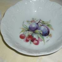 2 Porzellanschalen Porcelaine du Lus Limoges Früchtedekor Bild 3
