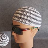 Männermütze extrakurz (ohrfrei), Mütze im Spiral-Design, aus Baumwolle mit Elasthan Bild 1