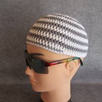 Männermütze extrakurz (ohrfrei), Mütze im Spiral-Design, aus Baumwolle mit Elasthan Bild 2