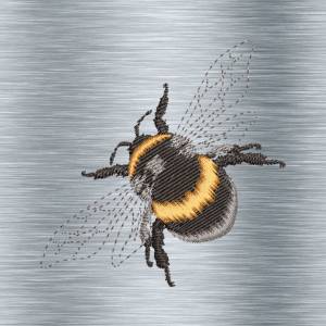 Stickdatei Biene - 10 x 10 Rahmen - Insekten Stickerei, Tiere, tierische Stickmotive, Stickkunst, digitale Stickdatei Bild 2